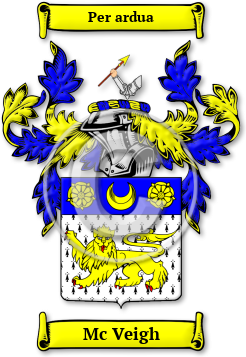 Mc Veigh Family Crest Download (jpg) Legacy Series - 150 DPI